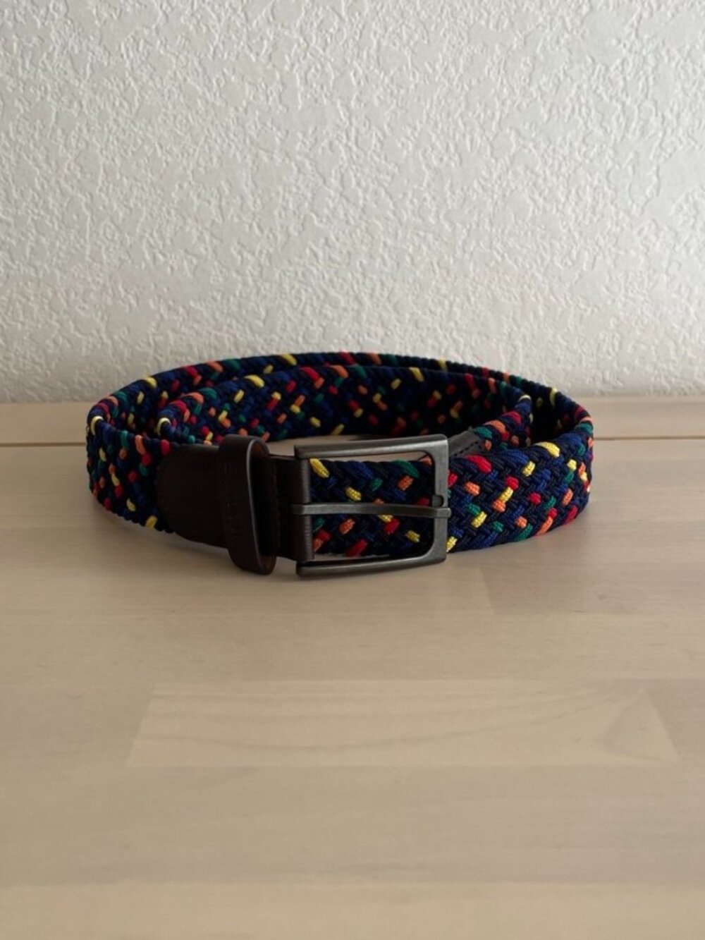 NEW Barbour Ford Multicolor Braided Belt